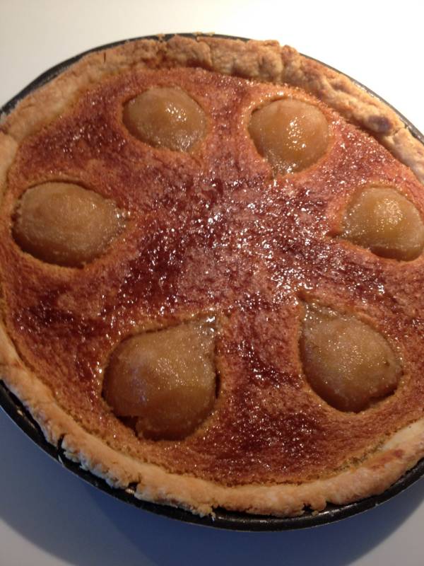 Tarte amandine aux poires