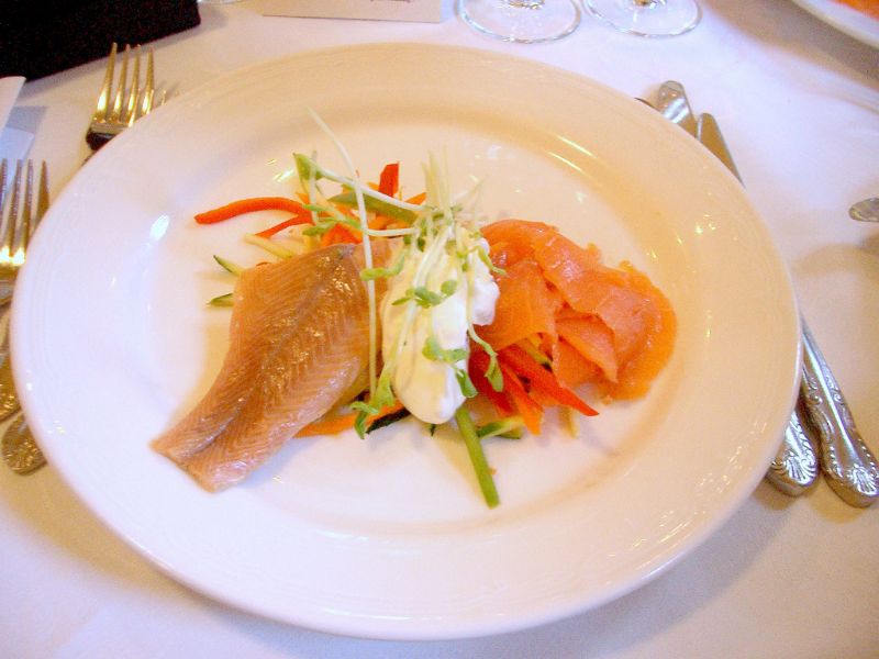 Assiette de poissons fumés