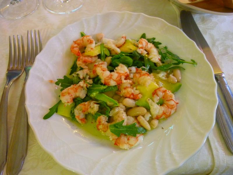 Avocat farci aux gambas