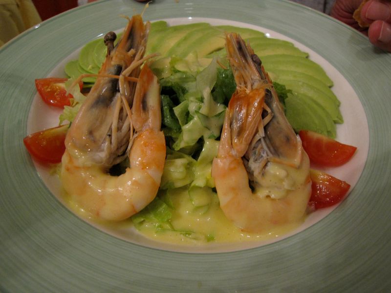 Avocat sauce crevettes