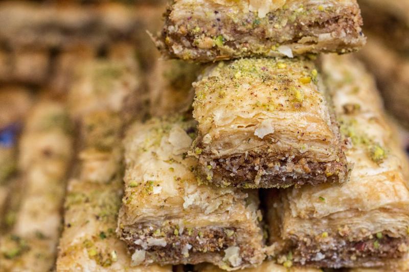 Baklava aux amandes et pistaches