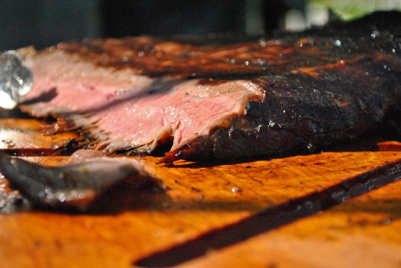 Bavette de bœuf grillée