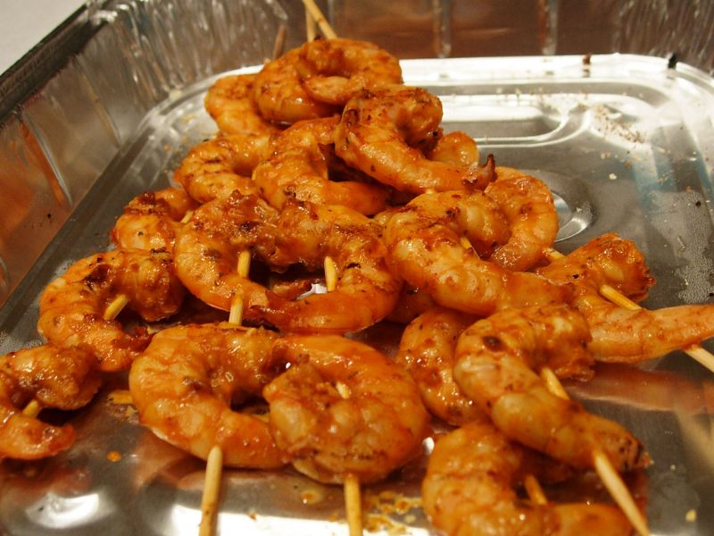 Brochette de crevettes