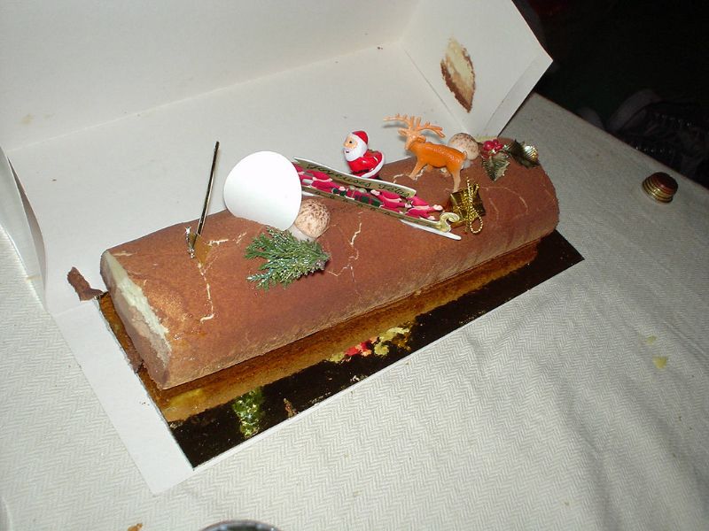 Bûche de Noël aux Griottines