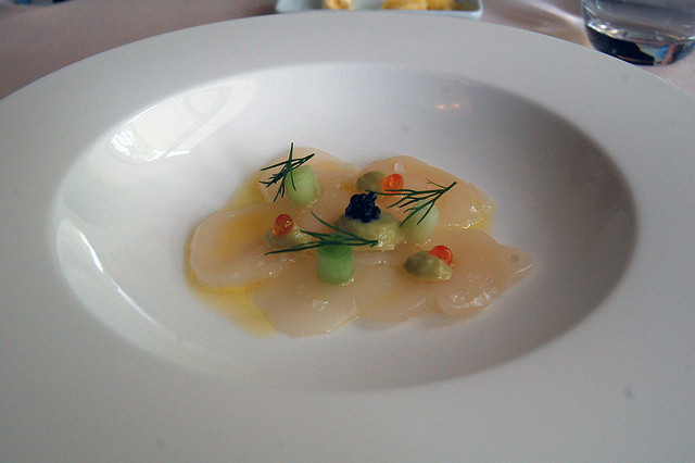 Carpaccio de pétoncles au citron