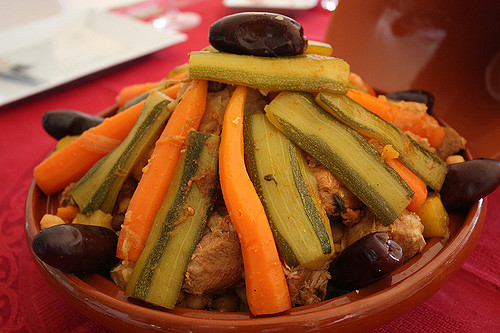 Salade de couscous et boulettes d’agneau