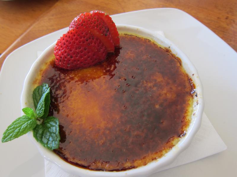 Crème brûlée au café