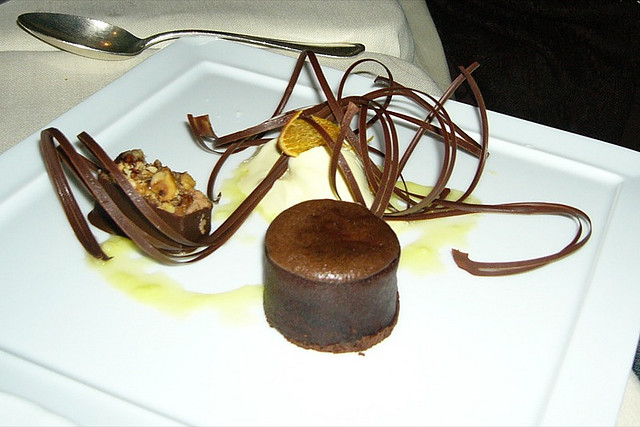 Dessert au chocolat noir