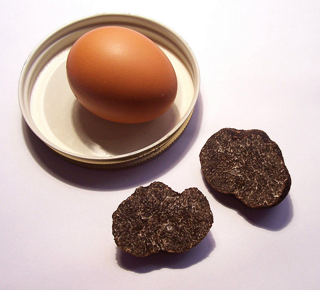 Oeufs brouillés à la truffe noire