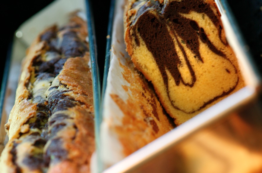 Cake marbré au chocolat