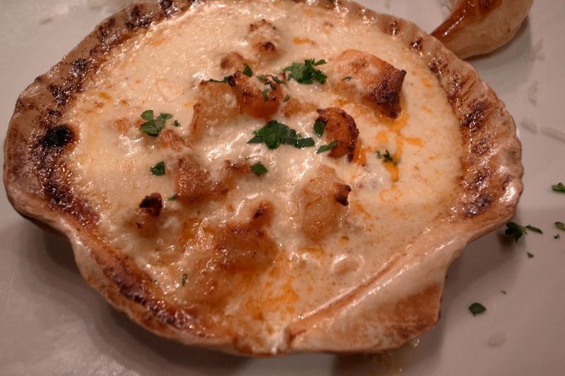 Coquilles Saint-Jacques gratinées