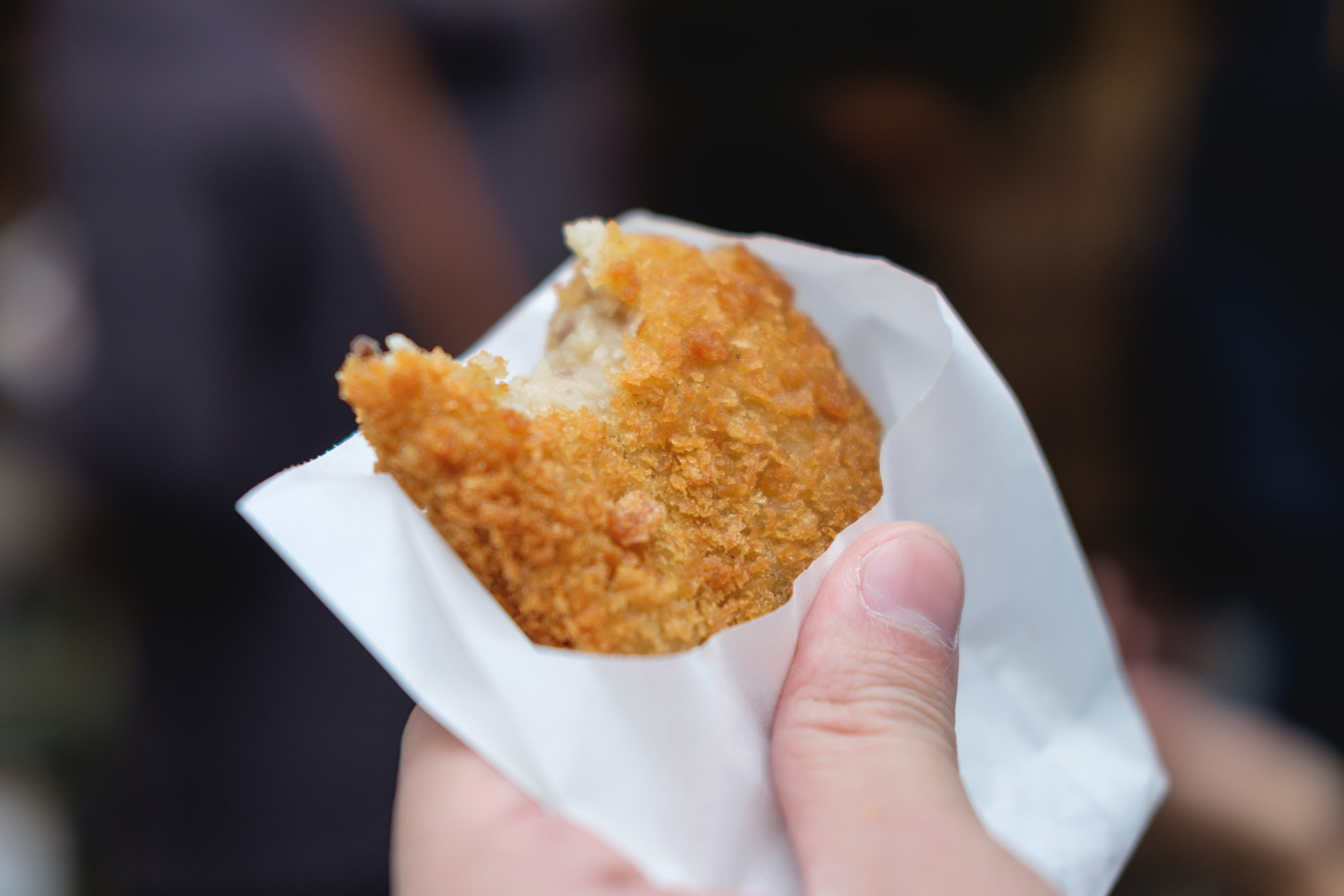 Croquettes de pommes de terre au confit de canard