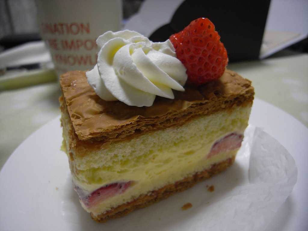 Mille-feuille aux fraises