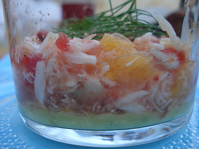 Salade de crabe au pamplemousse