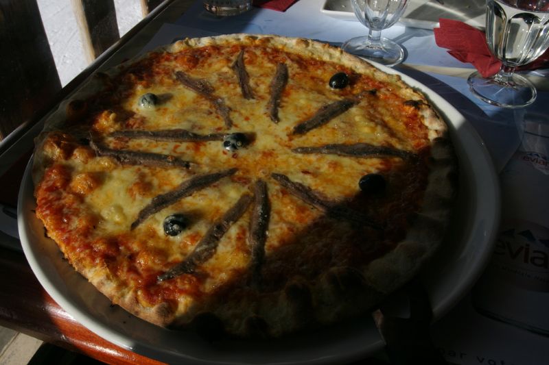 Pizza aux anchois