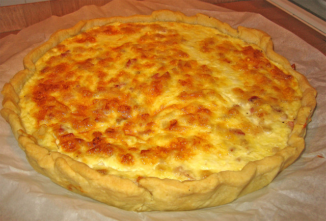 Quiche au fromage de chèvre frais