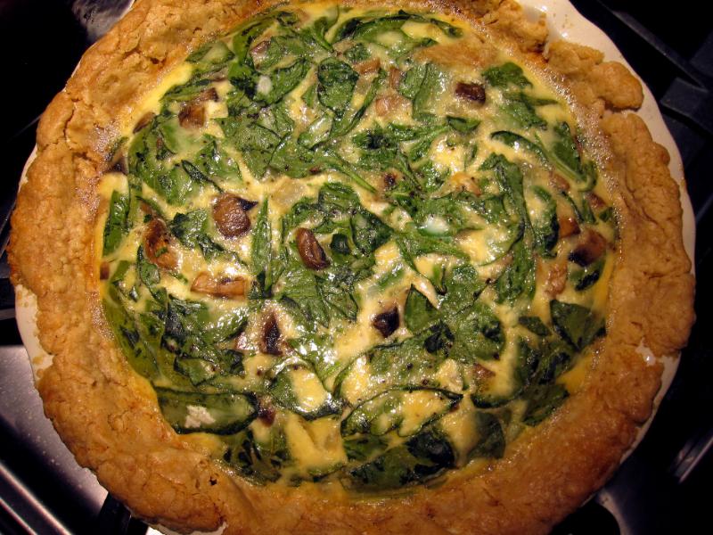 Quiche aux épinards et à la ricotta