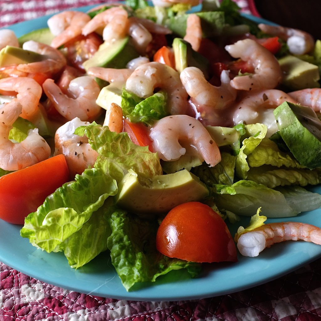 Salade d’avocat aux crevettes