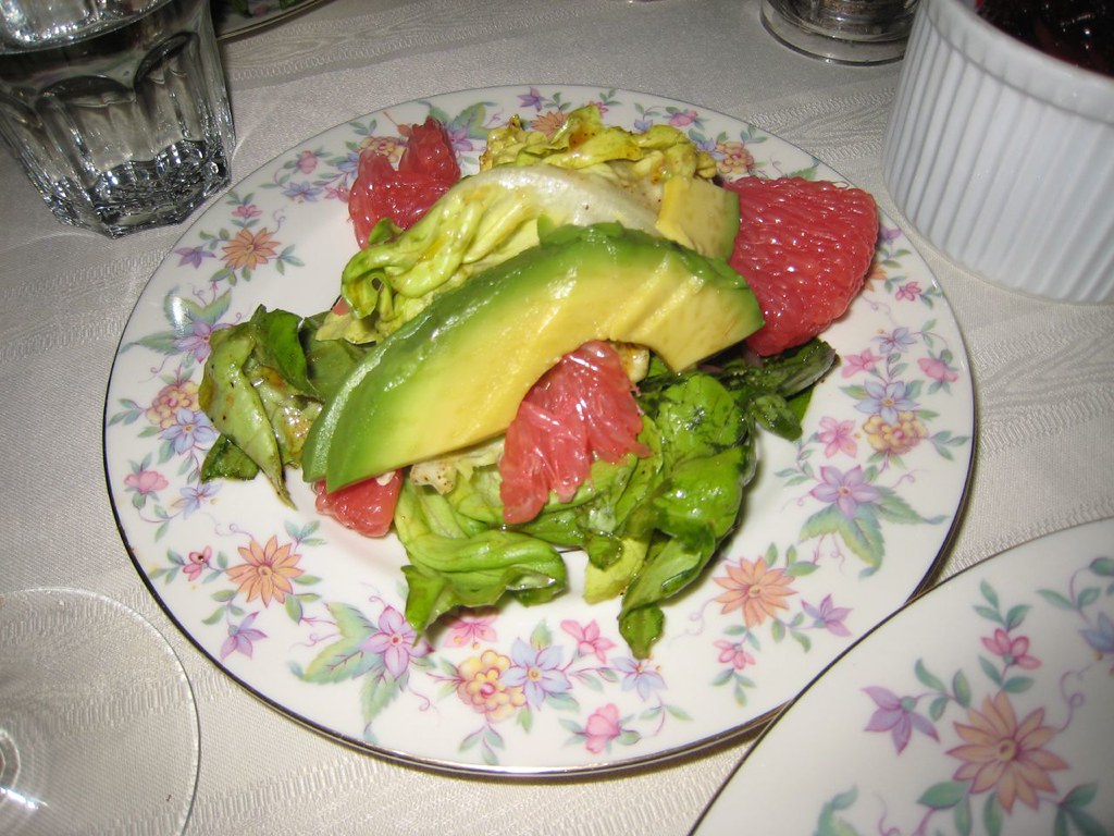 Salade d’avocat et pamplemousse