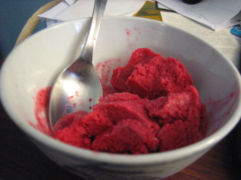 Sorbet à la cerise