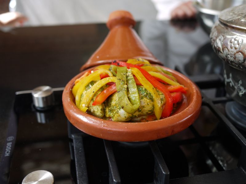 Tajine de lotte au citron confit