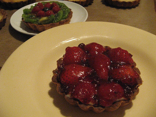 Tarte aux fruits avec confiture