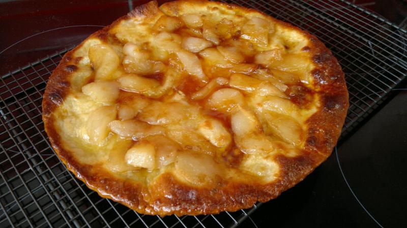 Tarte renversée aux poires et aux épices