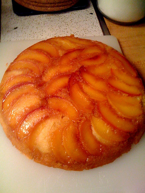 Tarte Tatin à la pêche